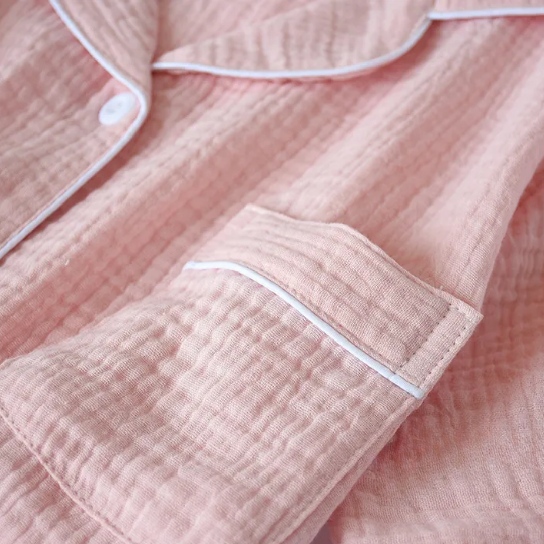 The Long Sleeve - 100% Muslin Cotton Pajama